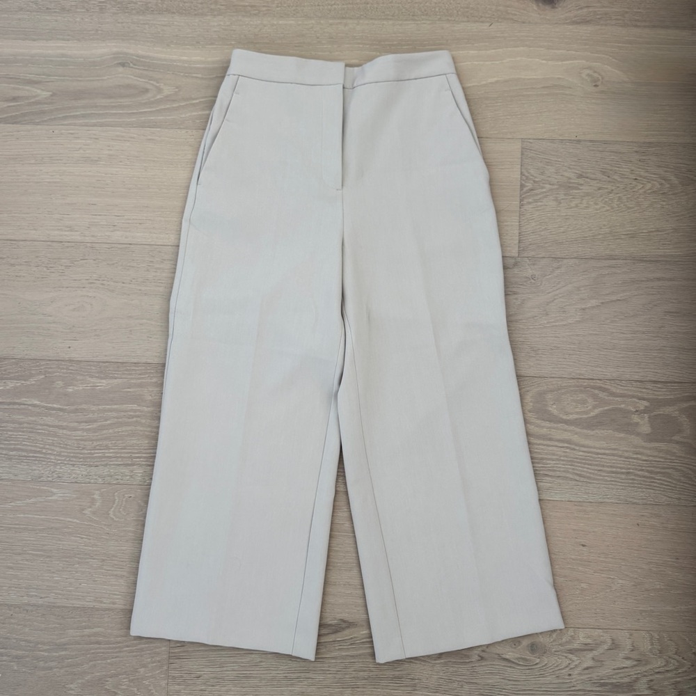 Zara Beige Cropped Culottes